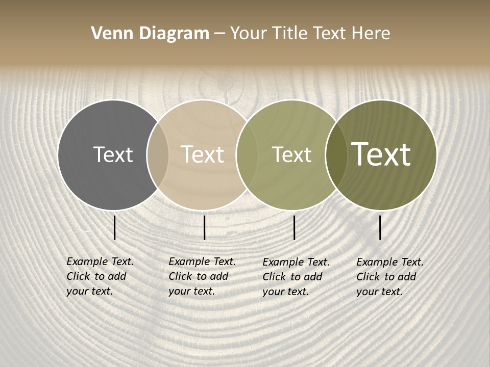 Circle Wooden Backgrounds PowerPoint Template
