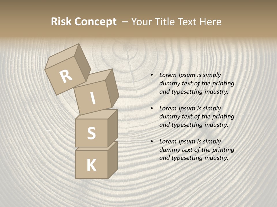 Circle Wooden Backgrounds PowerPoint Template