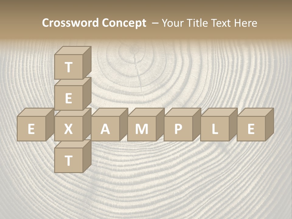 Circle Wooden Backgrounds PowerPoint Template