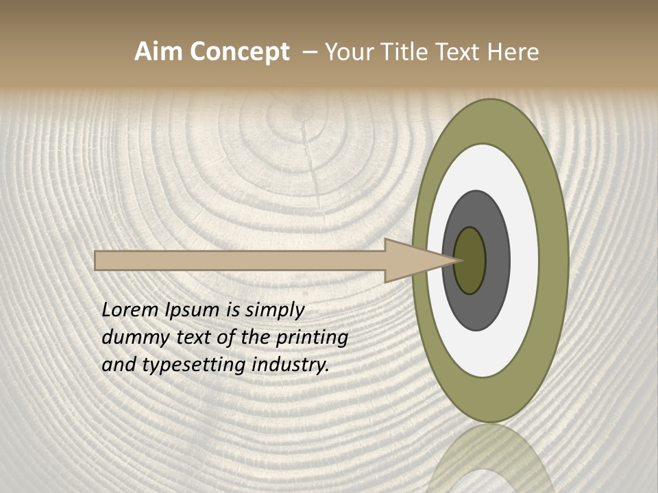 Circle Wooden Backgrounds PowerPoint Template