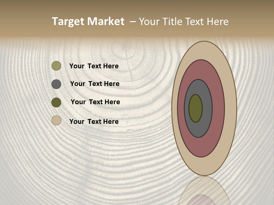 Circle Wooden Backgrounds PowerPoint Template