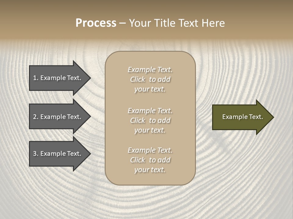 Circle Wooden Backgrounds PowerPoint Template