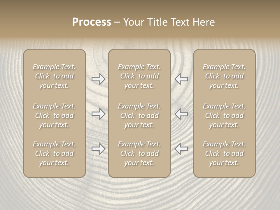 Circle Wooden Backgrounds PowerPoint Template