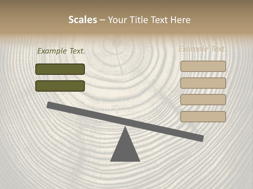 Circle Wooden Backgrounds PowerPoint Template