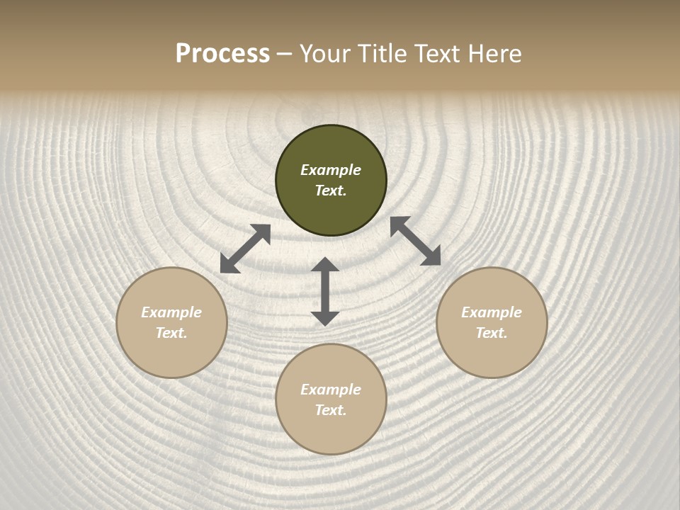 Circle Wooden Backgrounds PowerPoint Template