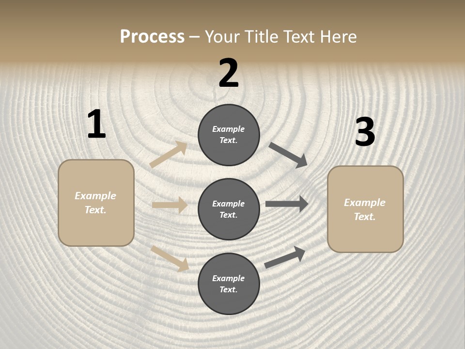 Circle Wooden Backgrounds PowerPoint Template