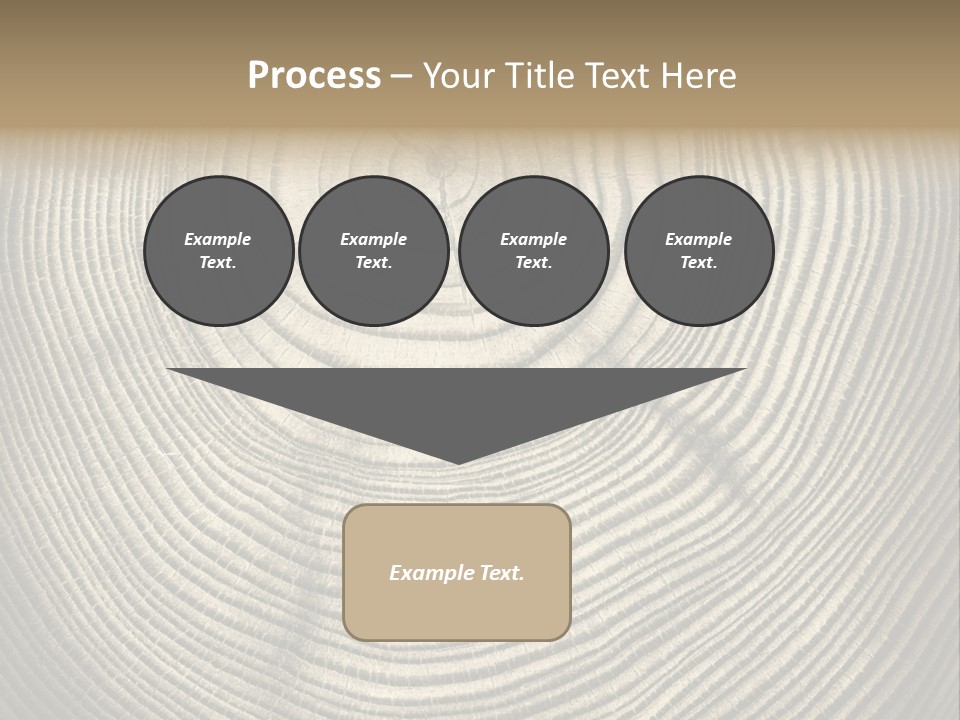 Circle Wooden Backgrounds PowerPoint Template