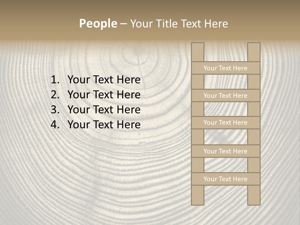 Circle Wooden Backgrounds PowerPoint Template