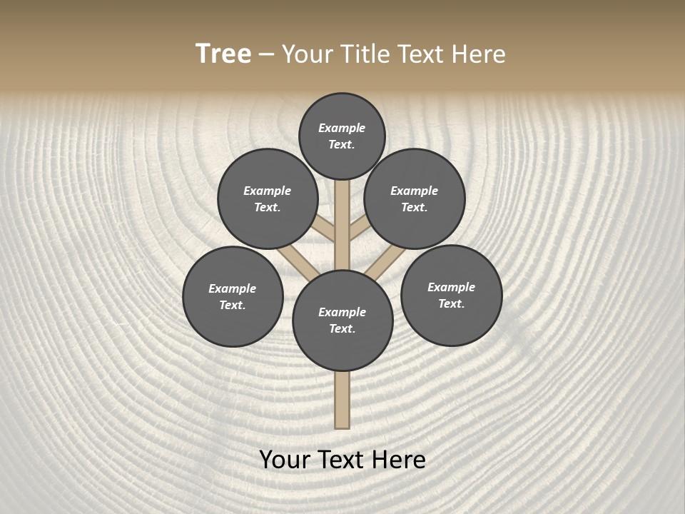 Circle Wooden Backgrounds PowerPoint Template