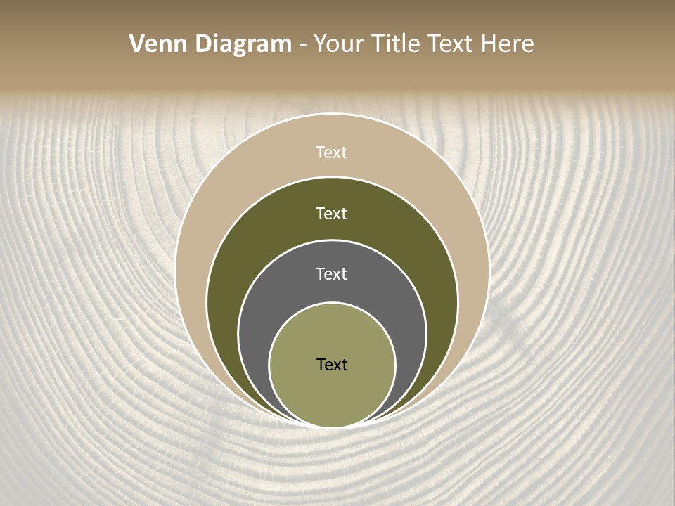 Circle Wooden Backgrounds PowerPoint Template