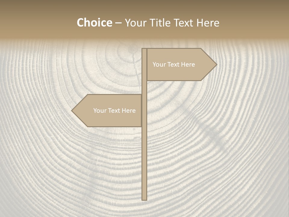Circle Wooden Backgrounds PowerPoint Template