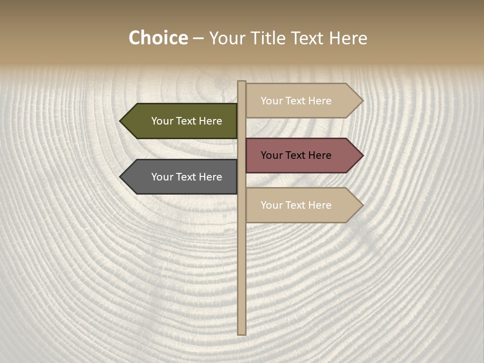 Circle Wooden Backgrounds PowerPoint Template