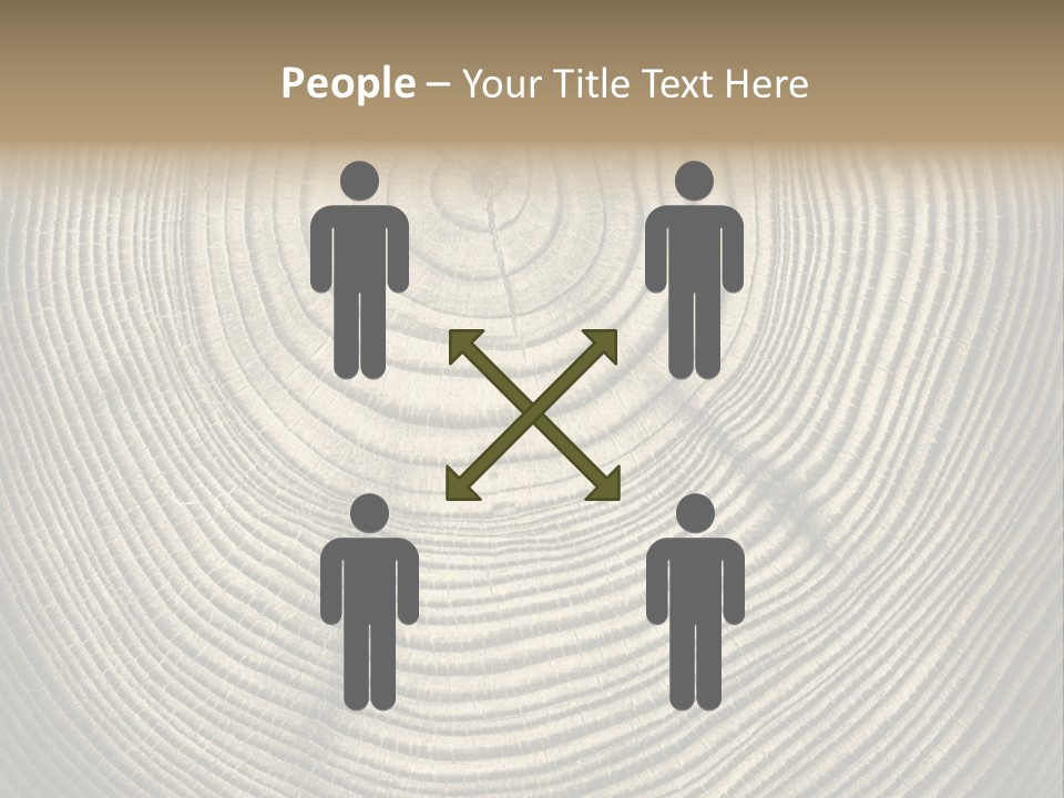 Circle Wooden Backgrounds PowerPoint Template