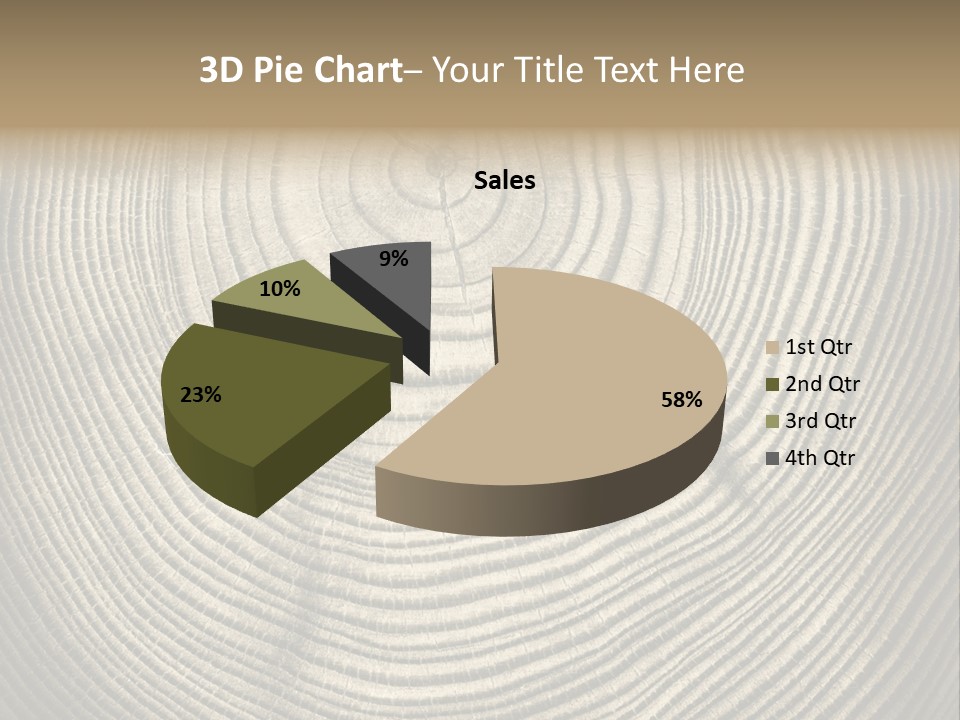 Circle Wooden Backgrounds PowerPoint Template