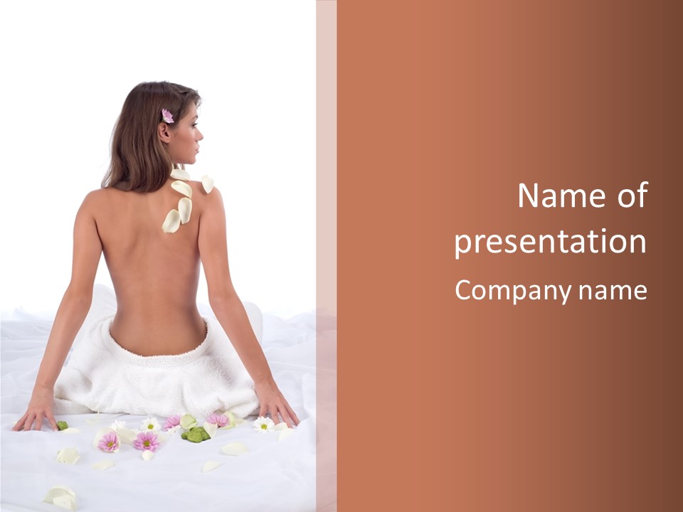 Treatment Aromatherapy Herb PowerPoint Template