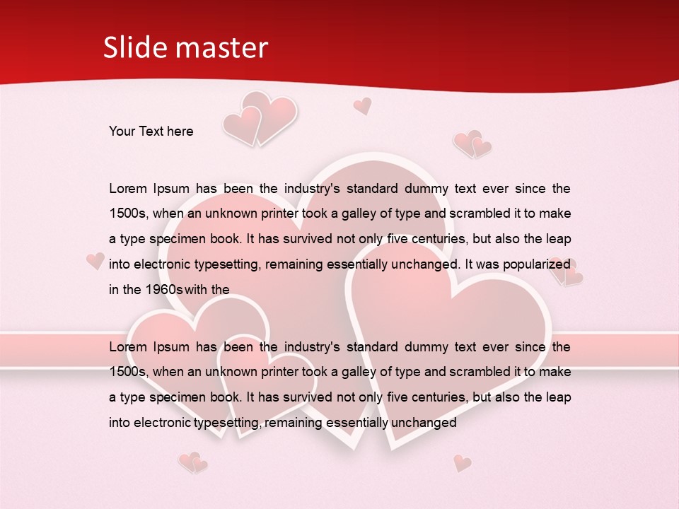 Art Amorous Greeting PowerPoint Template