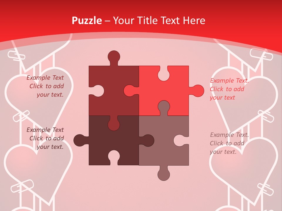 Amorous Greeting Word PowerPoint Template