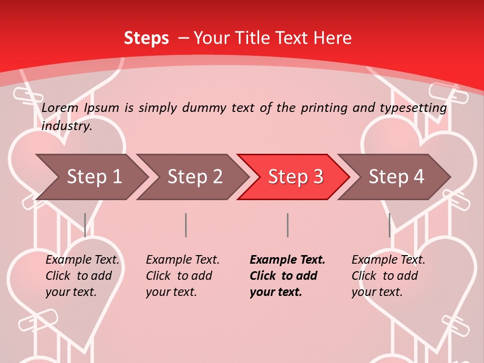 Amorous Greeting Word PowerPoint Template