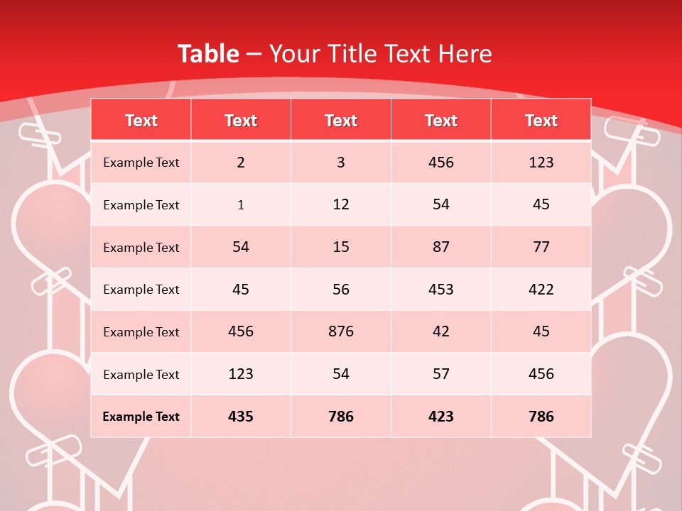 Amorous Greeting Word PowerPoint Template