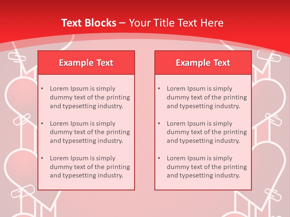 Amorous Greeting Word PowerPoint Template