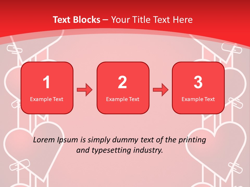 Amorous Greeting Word PowerPoint Template