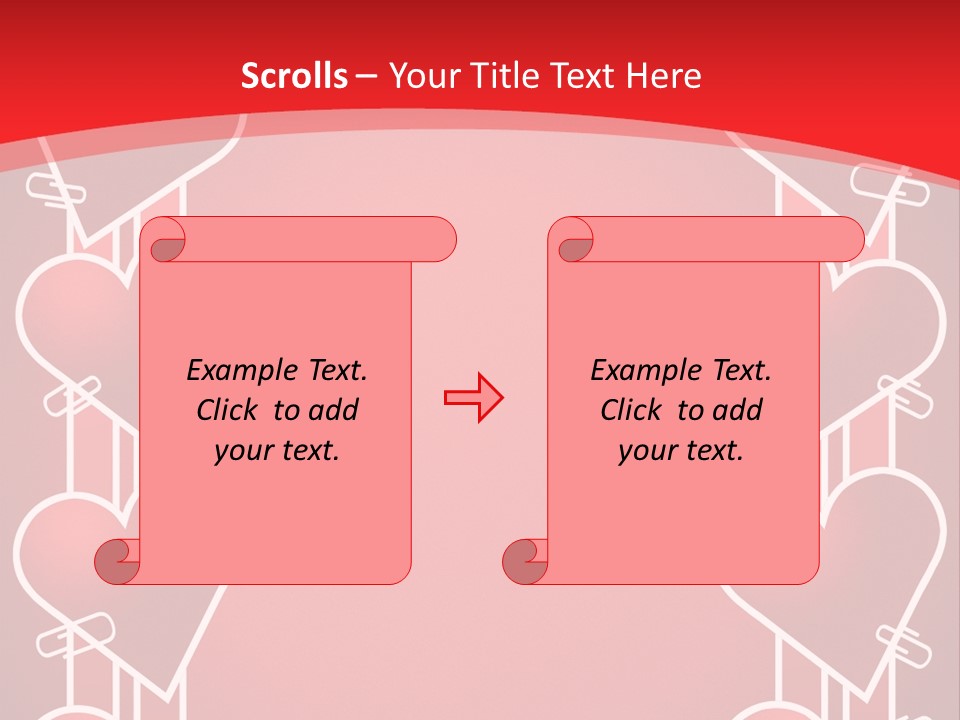 Amorous Greeting Word PowerPoint Template