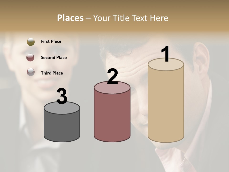 Face Smiling Leadership PowerPoint Template