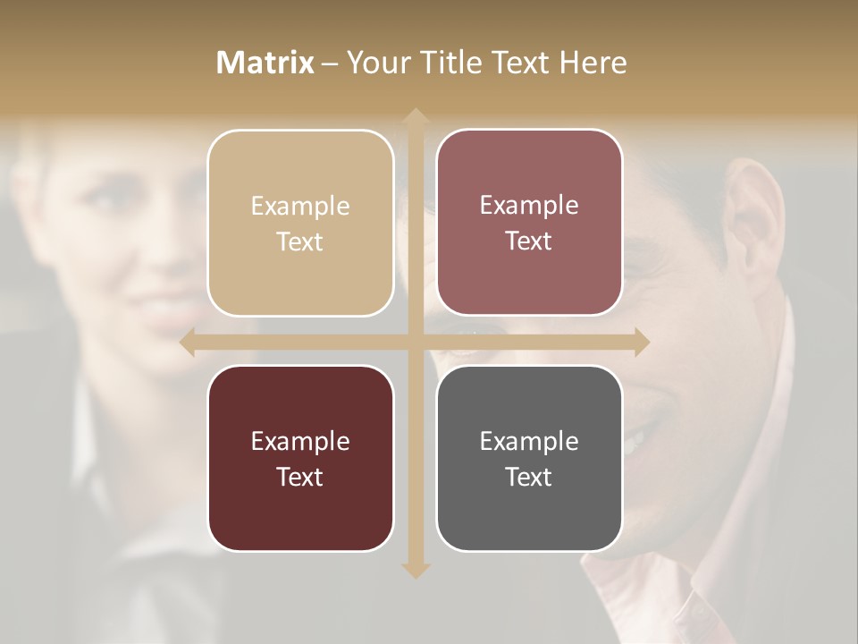 Face Smiling Leadership PowerPoint Template