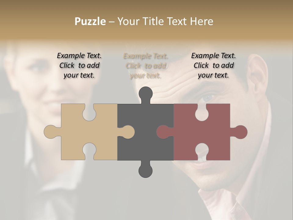 Face Smiling Leadership PowerPoint Template