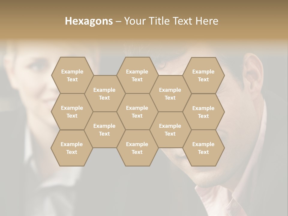 Face Smiling Leadership PowerPoint Template