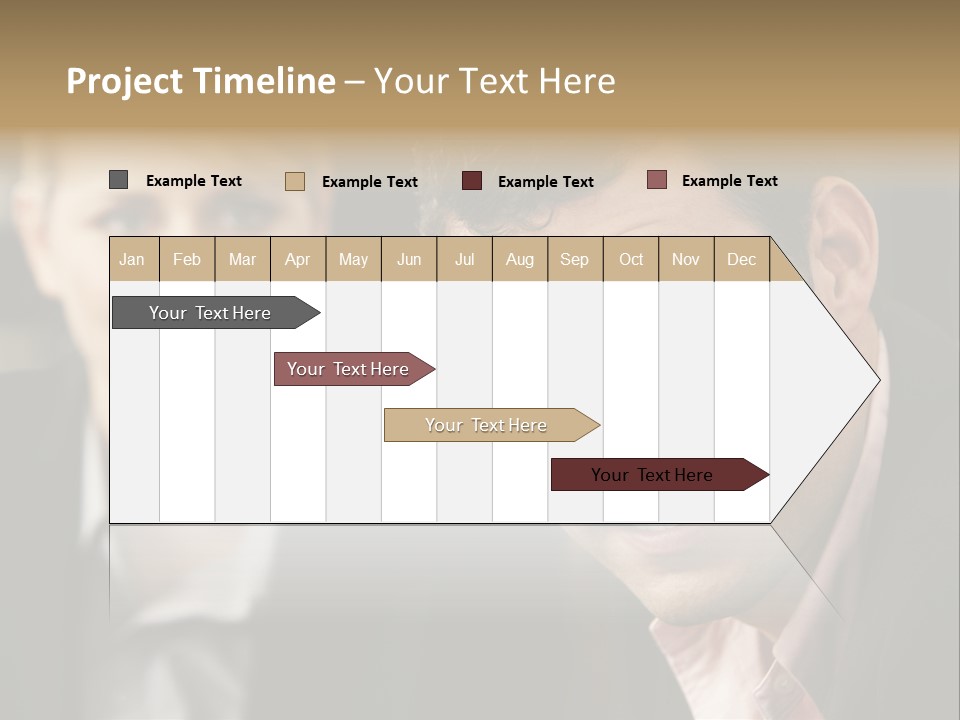 Face Smiling Leadership PowerPoint Template