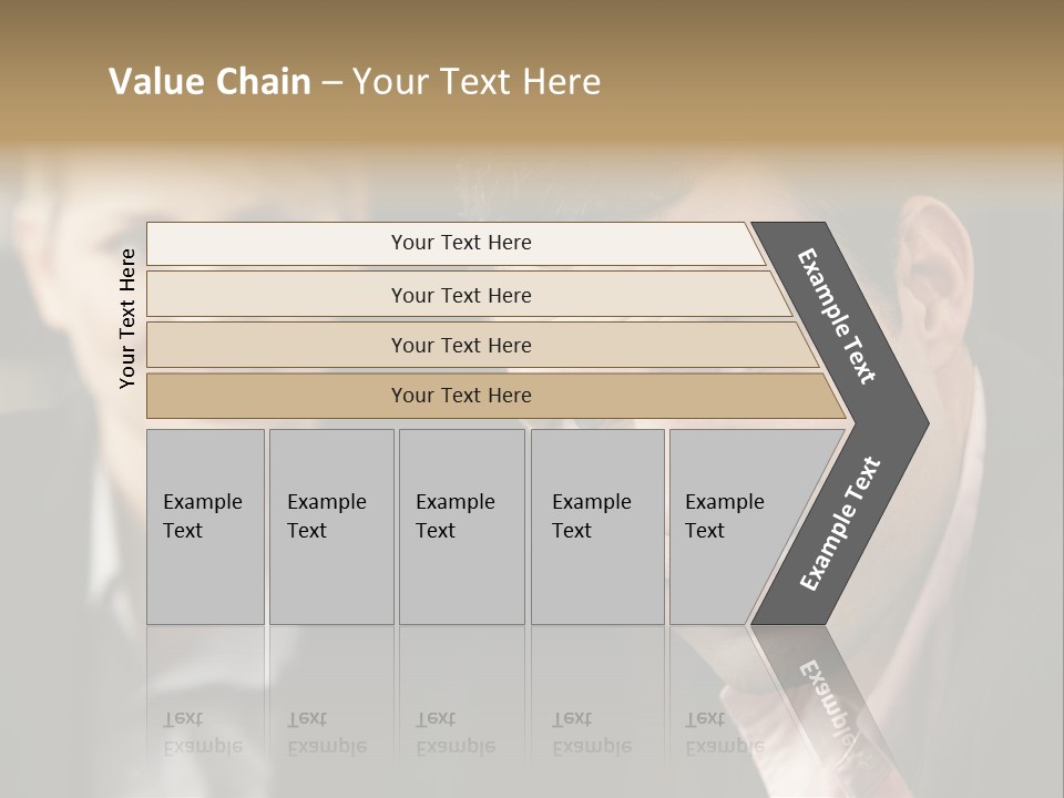 Face Smiling Leadership PowerPoint Template
