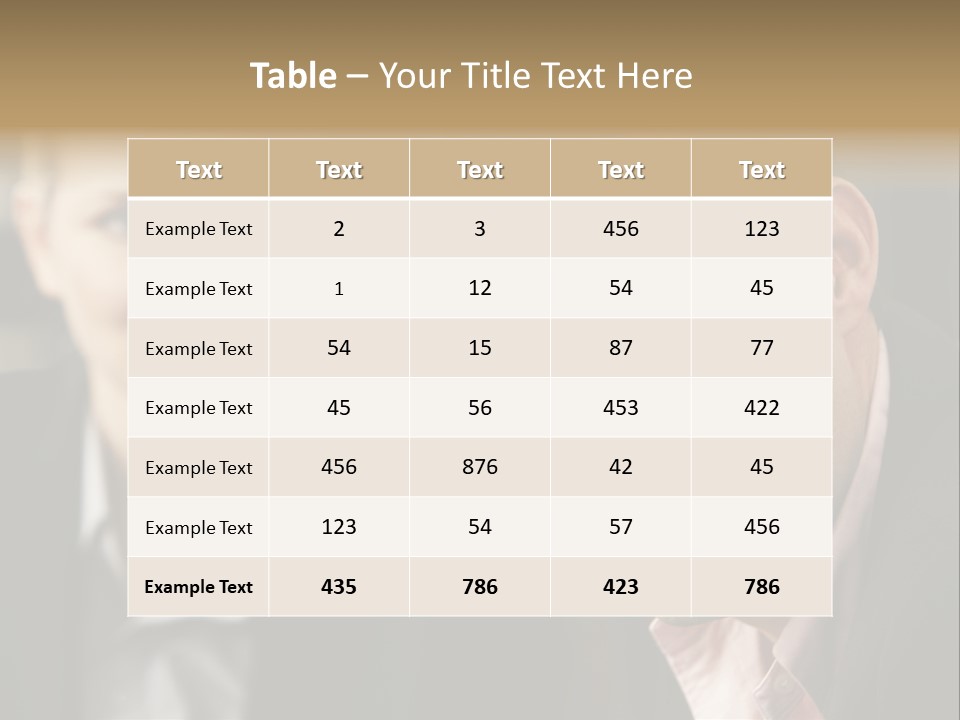Face Smiling Leadership PowerPoint Template
