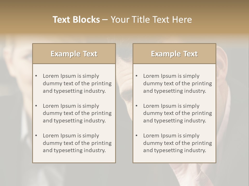 Face Smiling Leadership PowerPoint Template