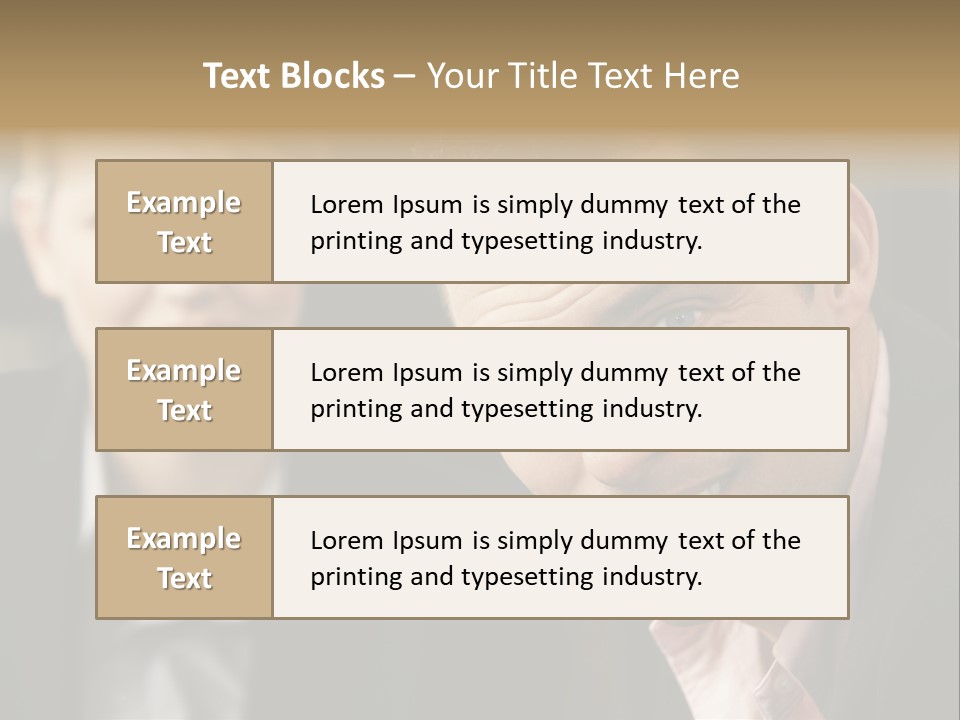 Face Smiling Leadership PowerPoint Template