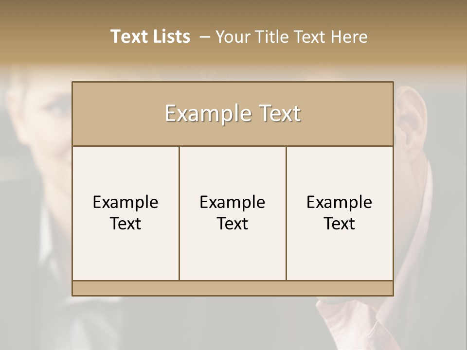Face Smiling Leadership PowerPoint Template