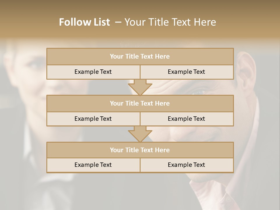 Face Smiling Leadership PowerPoint Template