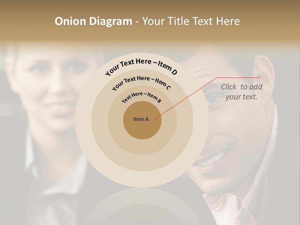 Face Smiling Leadership PowerPoint Template