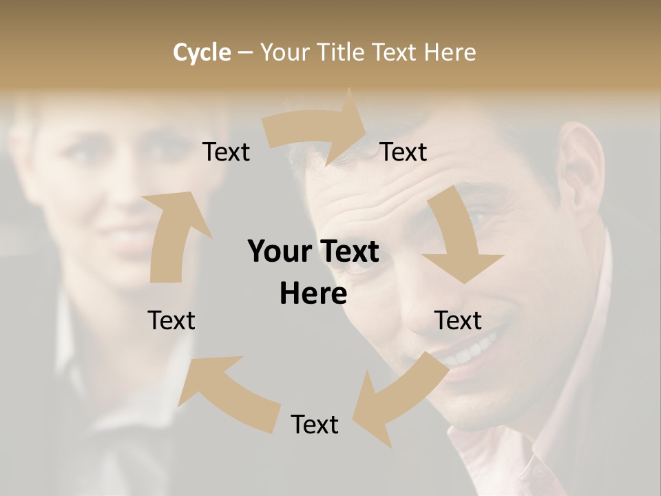 Face Smiling Leadership PowerPoint Template