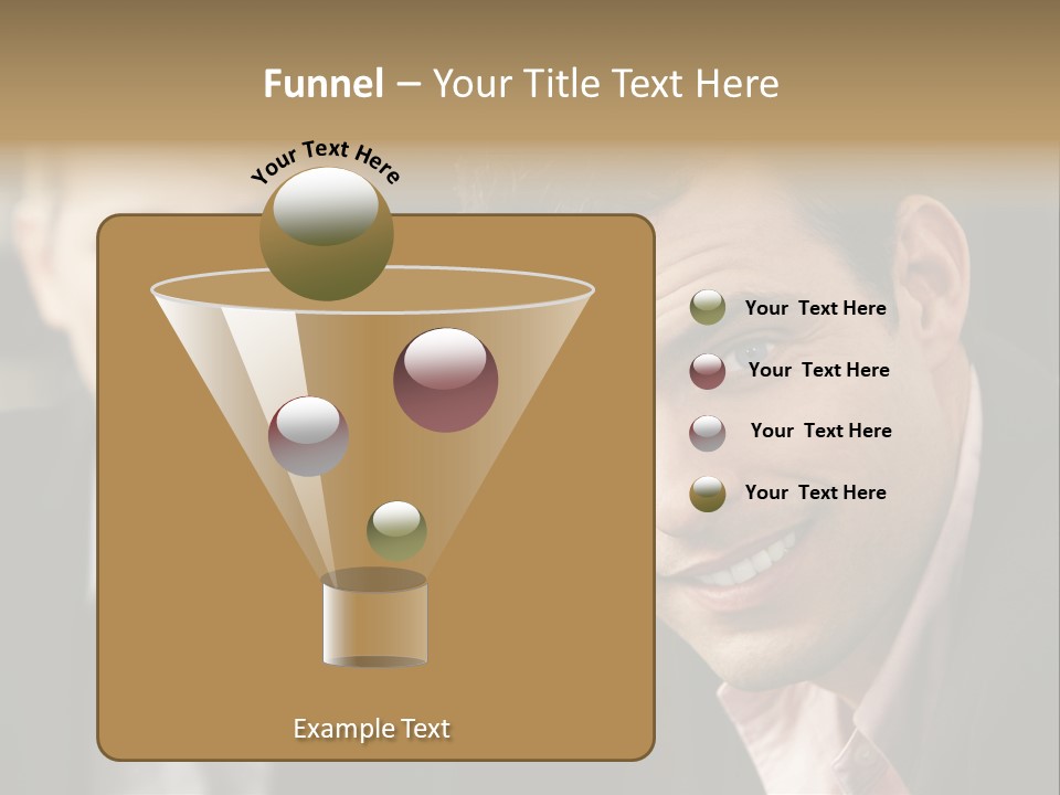 Face Smiling Leadership PowerPoint Template