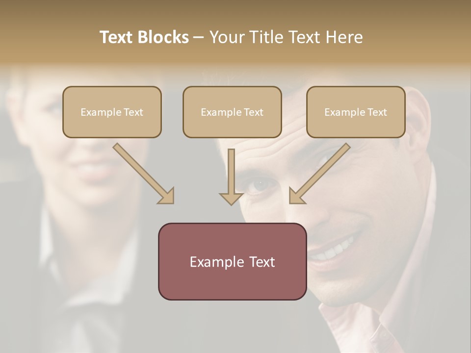 Face Smiling Leadership PowerPoint Template