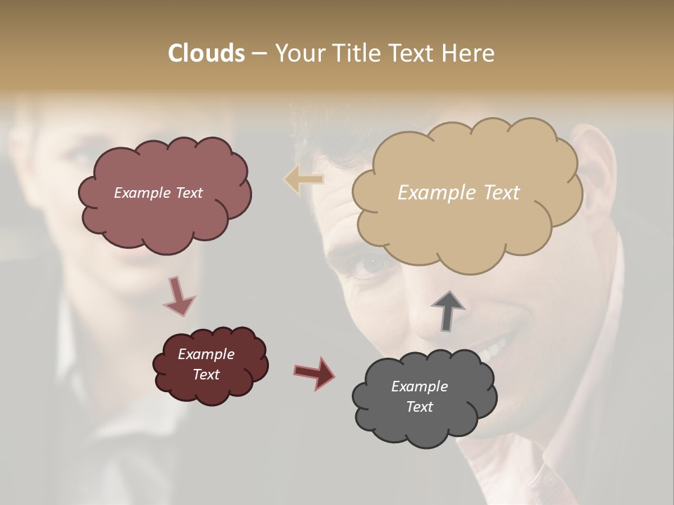 Face Smiling Leadership PowerPoint Template
