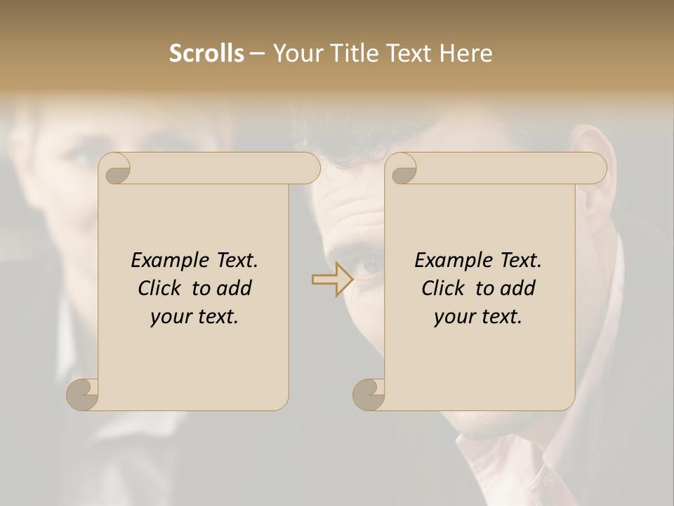 Face Smiling Leadership PowerPoint Template
