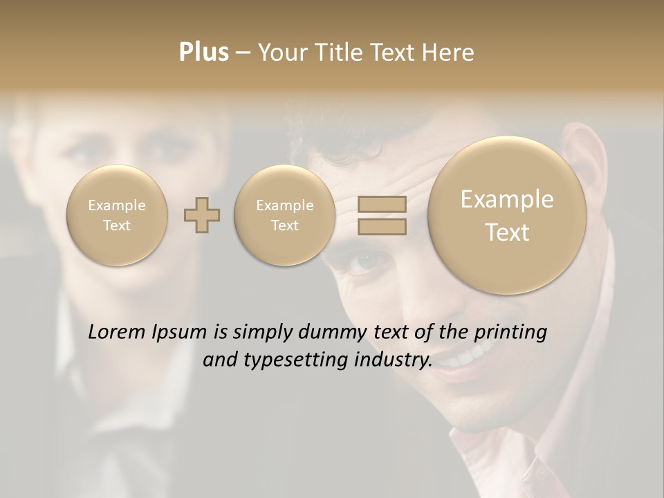 Face Smiling Leadership PowerPoint Template
