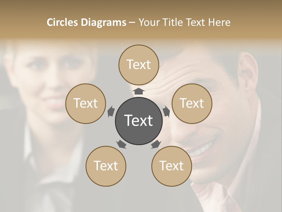 Face Smiling Leadership PowerPoint Template