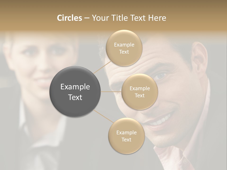 Face Smiling Leadership PowerPoint Template