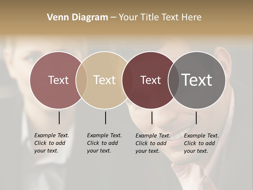 Face Smiling Leadership PowerPoint Template