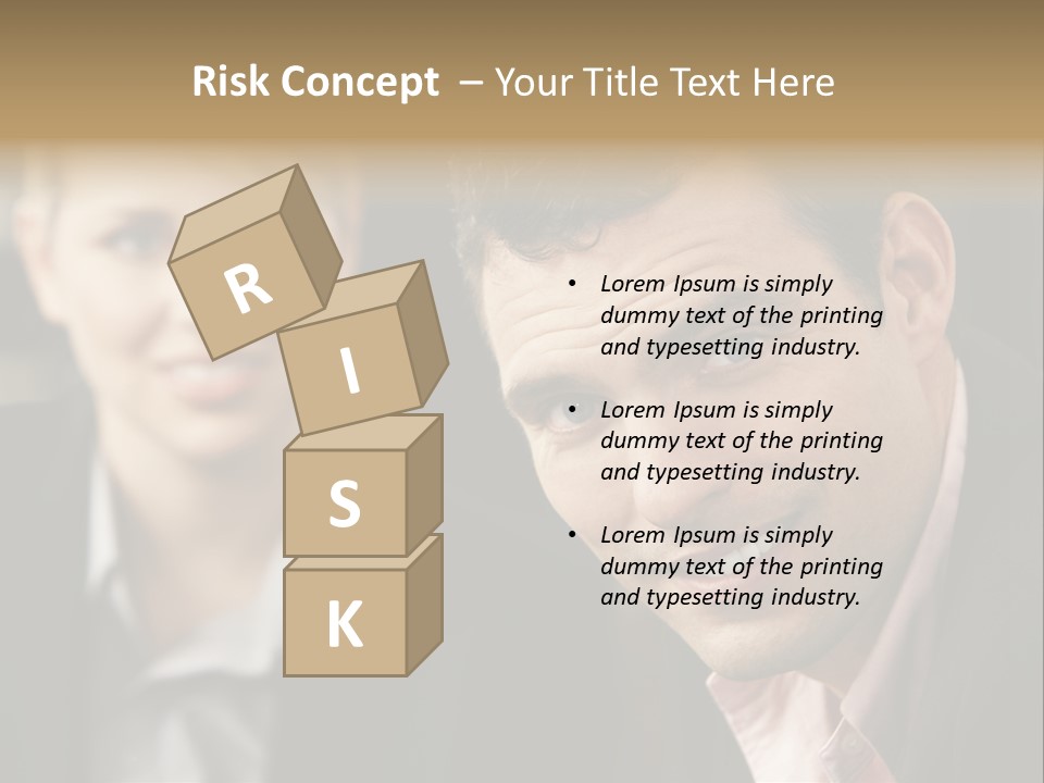 Face Smiling Leadership PowerPoint Template
