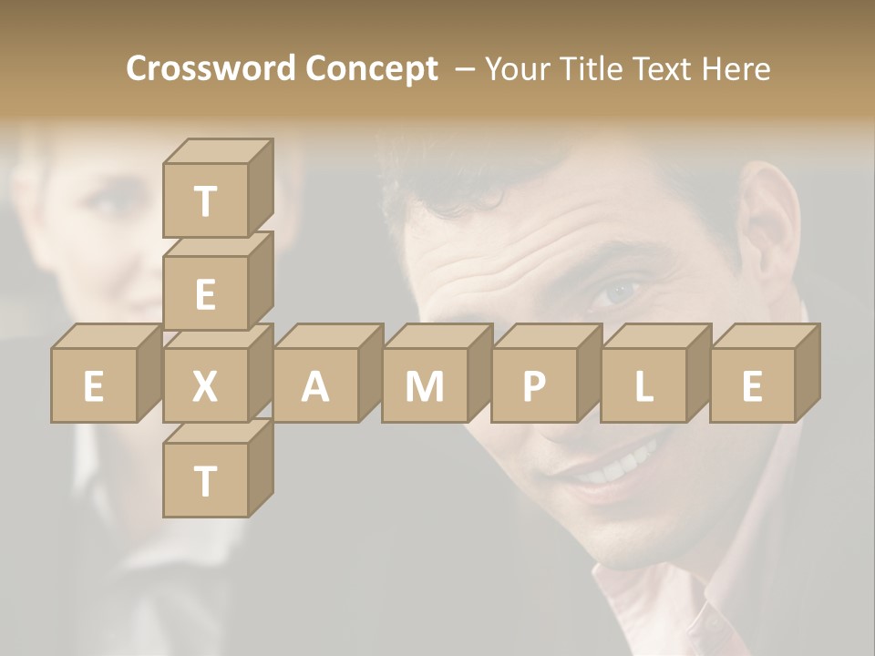 Face Smiling Leadership PowerPoint Template