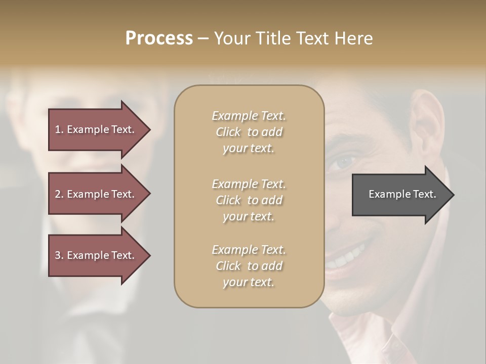Face Smiling Leadership PowerPoint Template